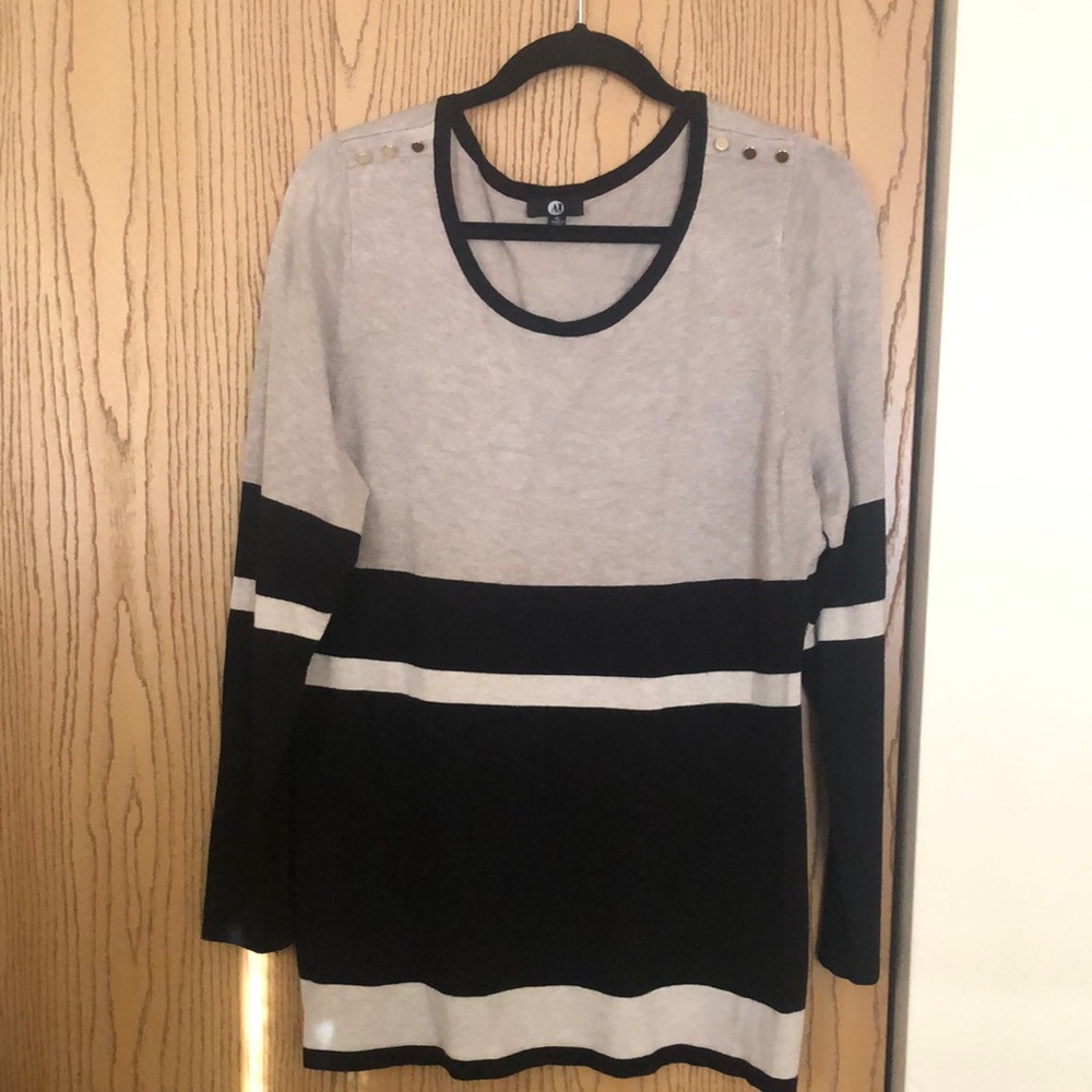 2/$15 A&I Rayon tunic sweater.